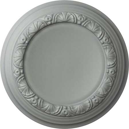 Ekena Millwork Carlsbad Ceiling Medallion (Fits Canopies up to 7 7/8"), 12 1/2"OD x 1 1/2"P, Primed White CM12CA